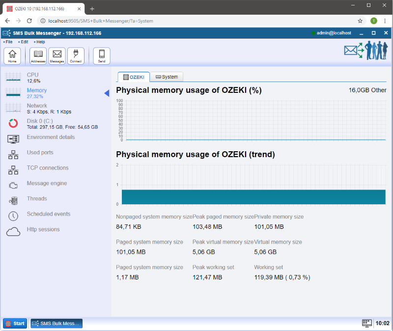 memory usage memory usage