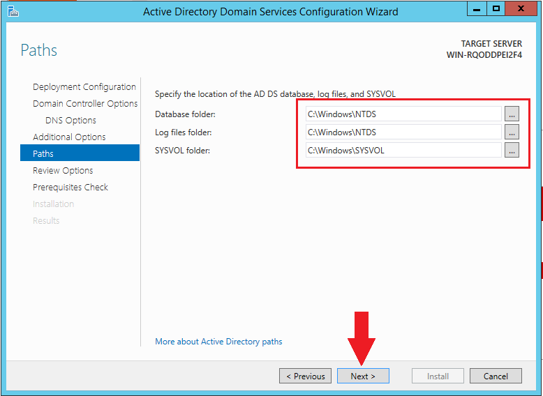 activ directory folders