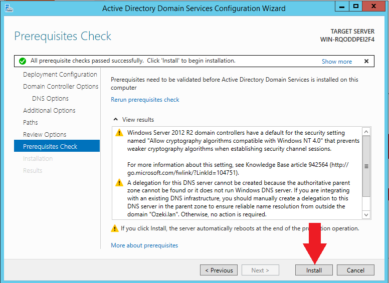 install domain controller