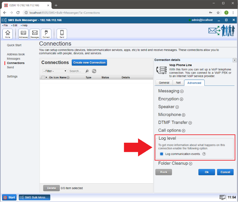 logging settings logging settings