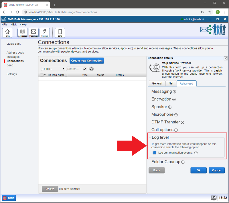 logging settings logging settings