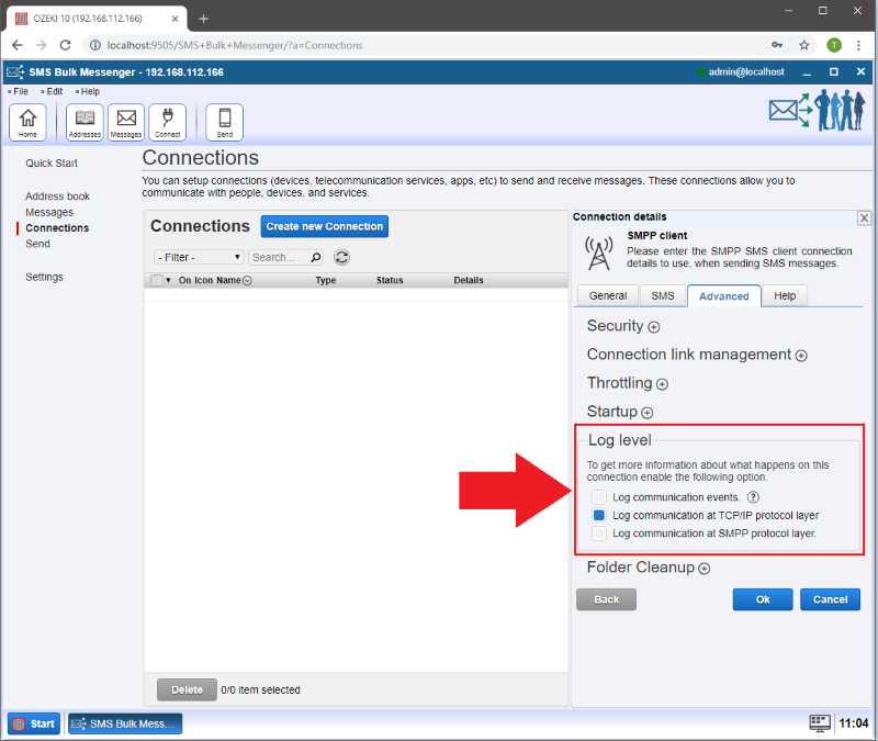 logging settings logging settings