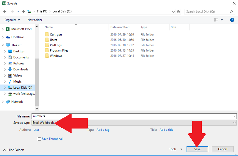 save the excel document save the excel document