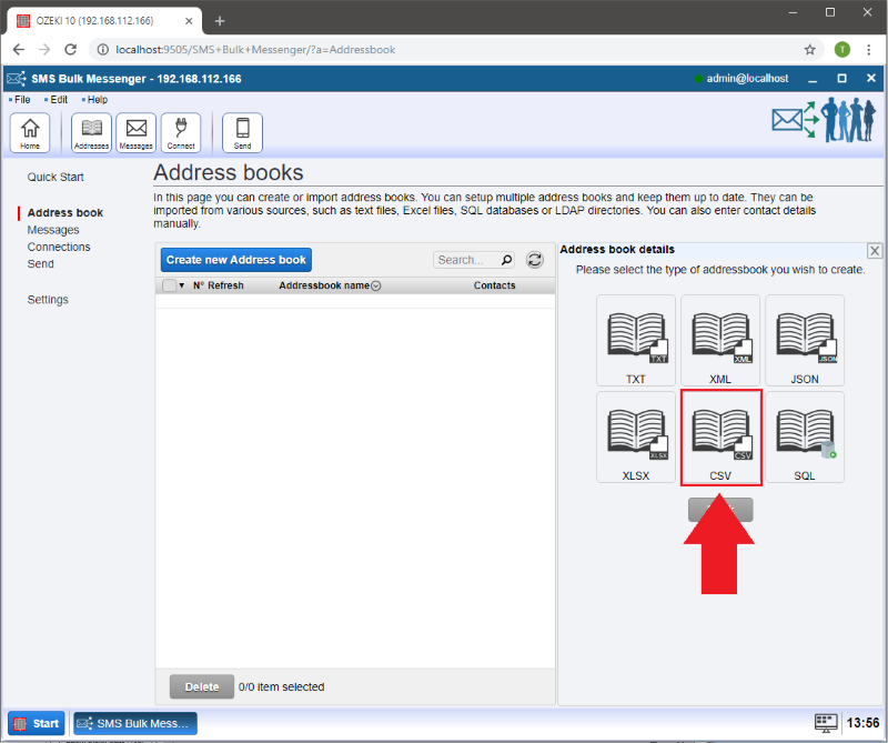 create a csv addressbook create a csv addressbook