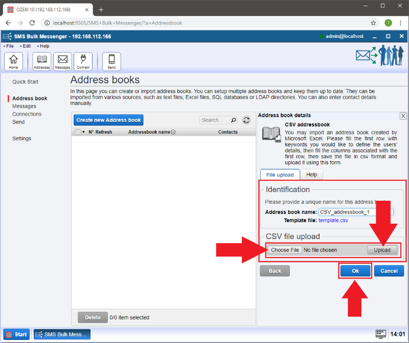 uploading your csv file uploading your csv file