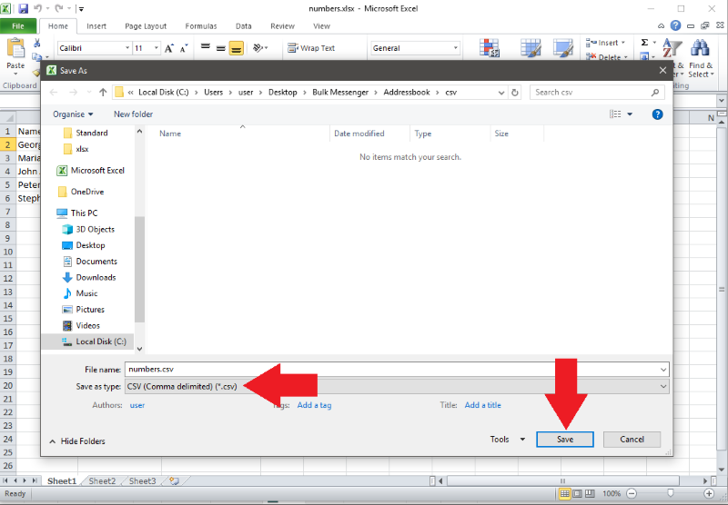 save the excel document save the excel document
