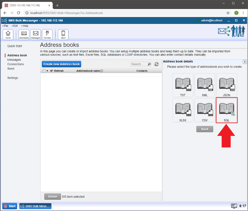 creating an sql address book creating an sql address book