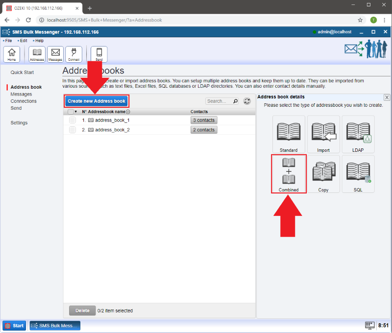 combining address books combining address books