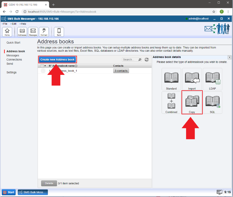 copying an address book copying an address book