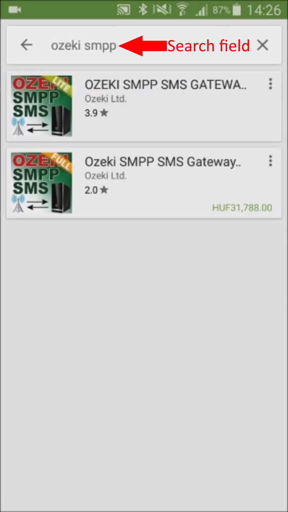 finding ozeki smpp sms gateway in the play store finding ozeki smpp sms gateway in the play store