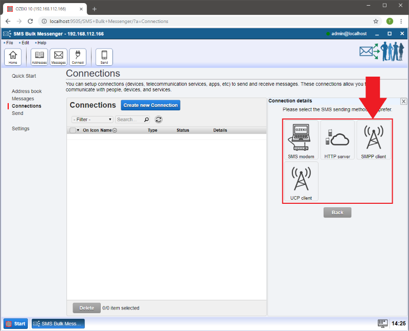 selecting an smpp connection to register an ozeki smpp sms gateway selecting an smpp connection to register an ozeki smpp sms gateway