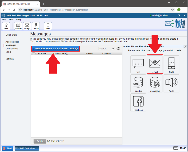 creating email content creating email content