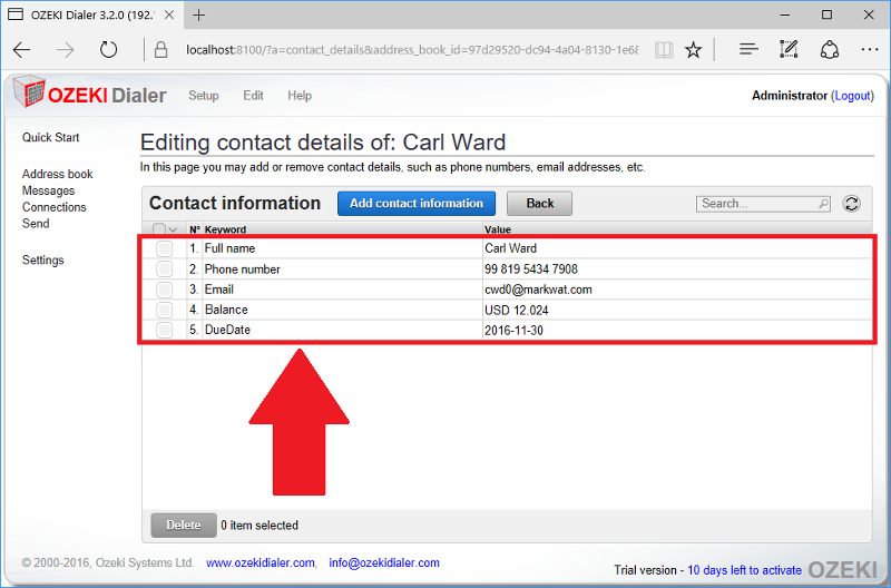 contact information contact information