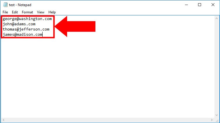 adding the email adress adding the email adress