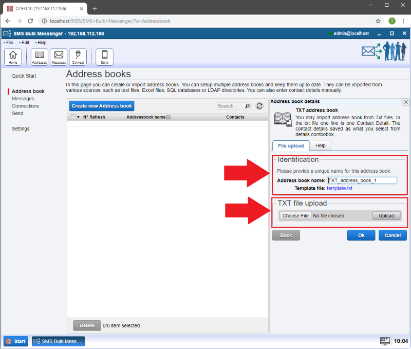 importing the txt document importing the txt document