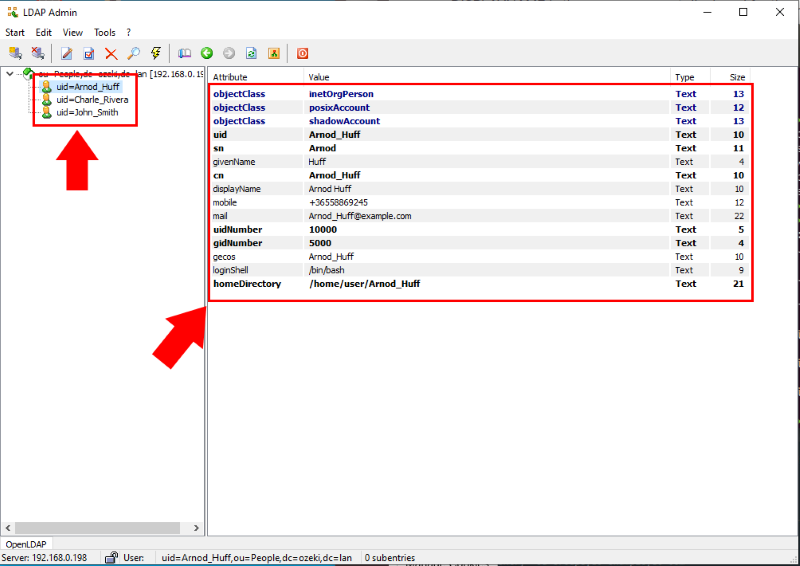 user attributes in ldap admin user attributes in ldap admin